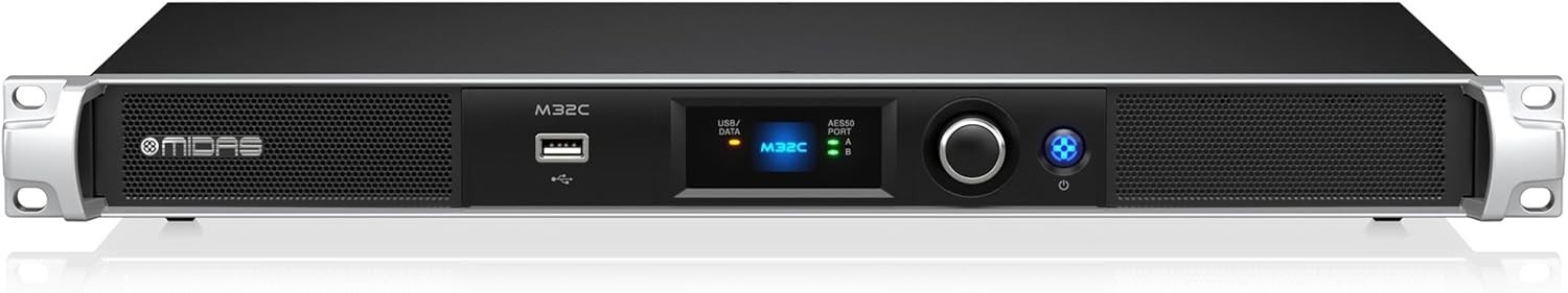 Midas M32C Digital Rack Mixer 40 Input 25 Bus Compact Stage Box for Live Install