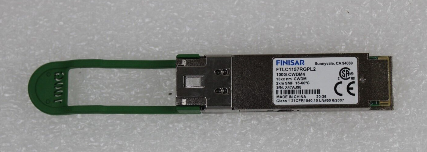 Finisar FTLC1157RGPL2 100G-CWDM4 1300nm 2km SMF QSFP28 Transceiver Module
