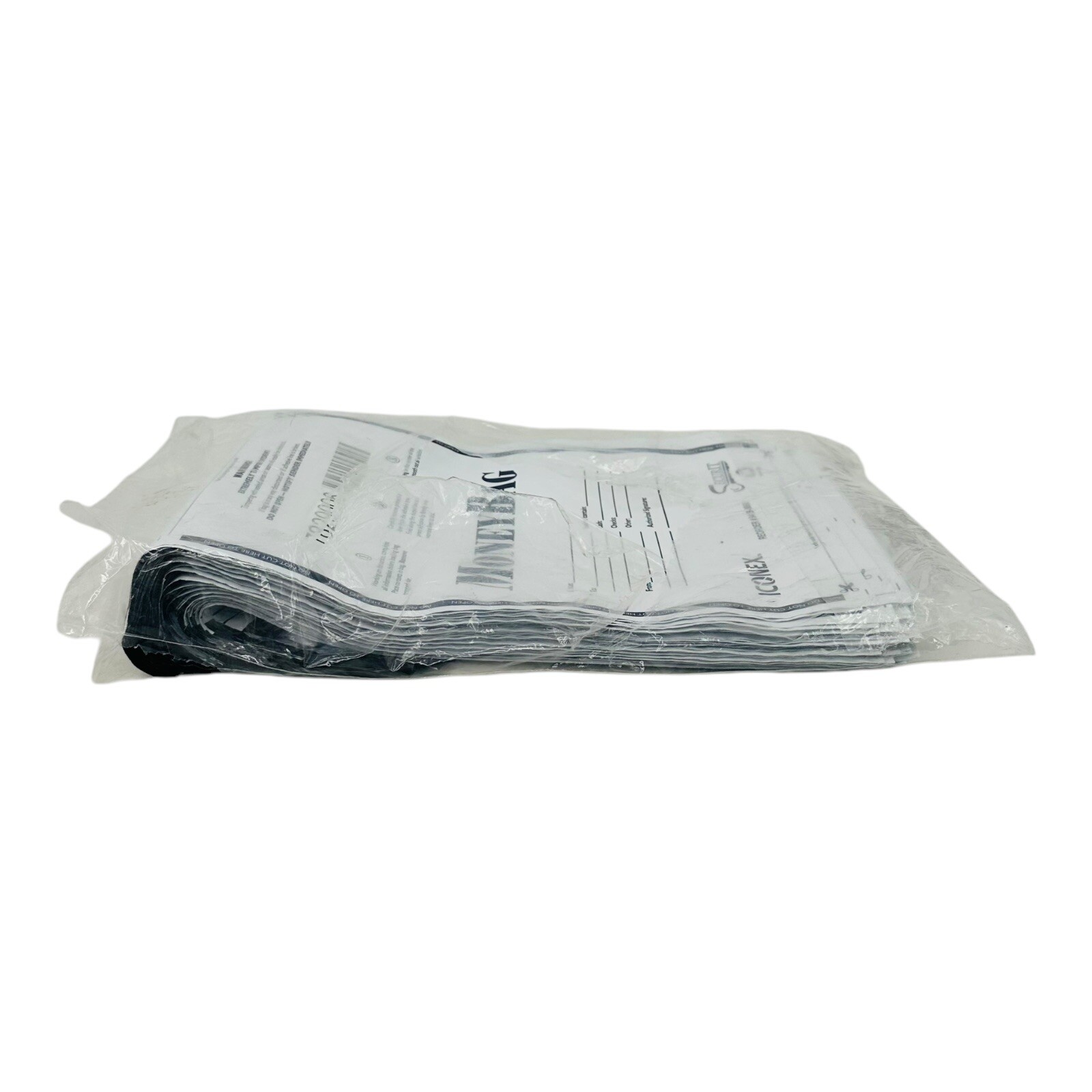 96 Bags Iconex SecurIT Tamper-Evident Deposit Bag Plastic 9 x 12 White 9419-0068