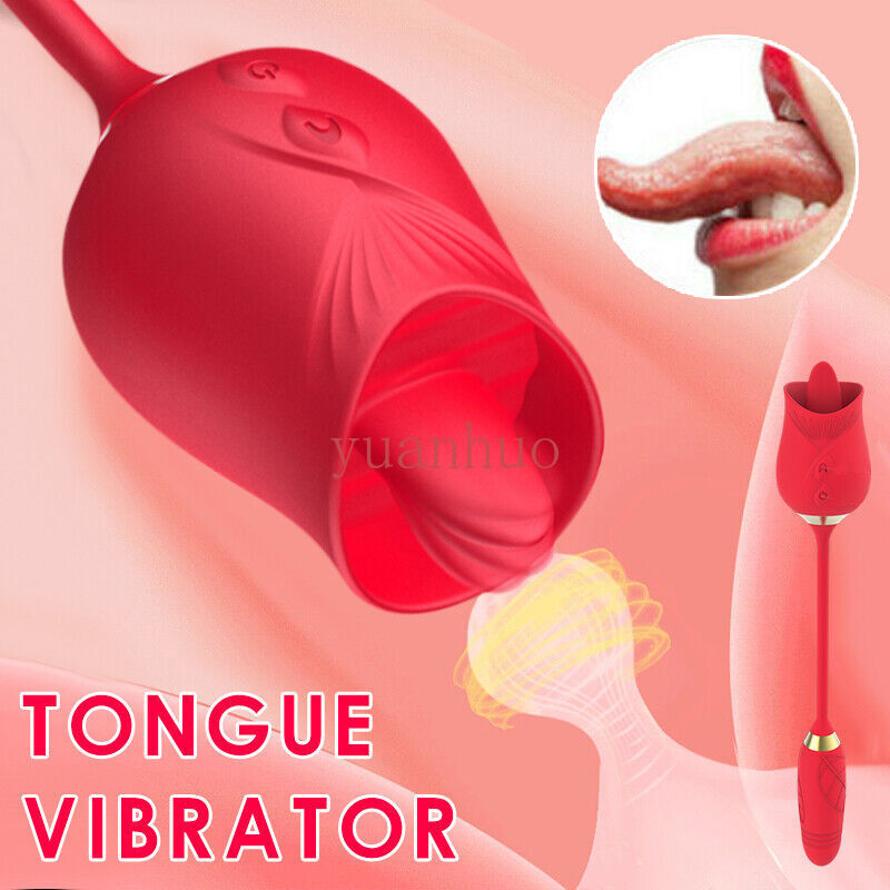 10-Speed-Rose-Female-Anniversary-Female-Gift-Massage-Tongue-Licking-Powerful-US
