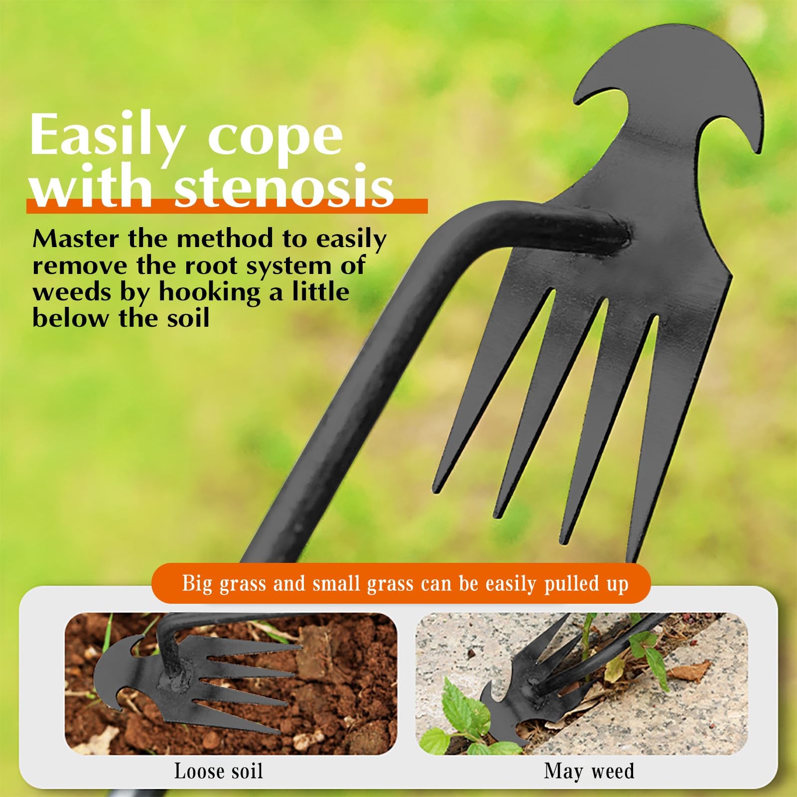Weed Puller Tool Garden Pulling Tool,Portable Weeding Tool,4 1PCS