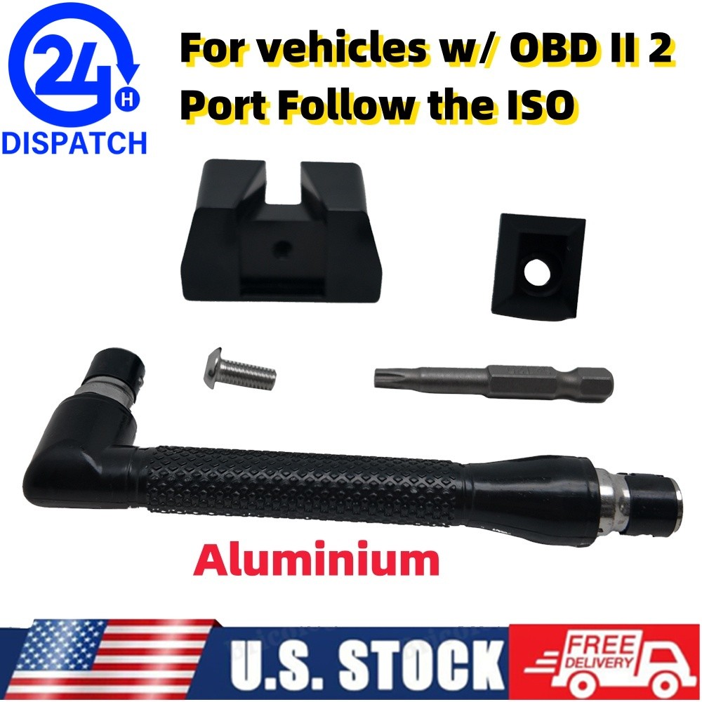 OBD II Port 2 Security Anti-theft Lock Aluminium Block Access To OBD Connector