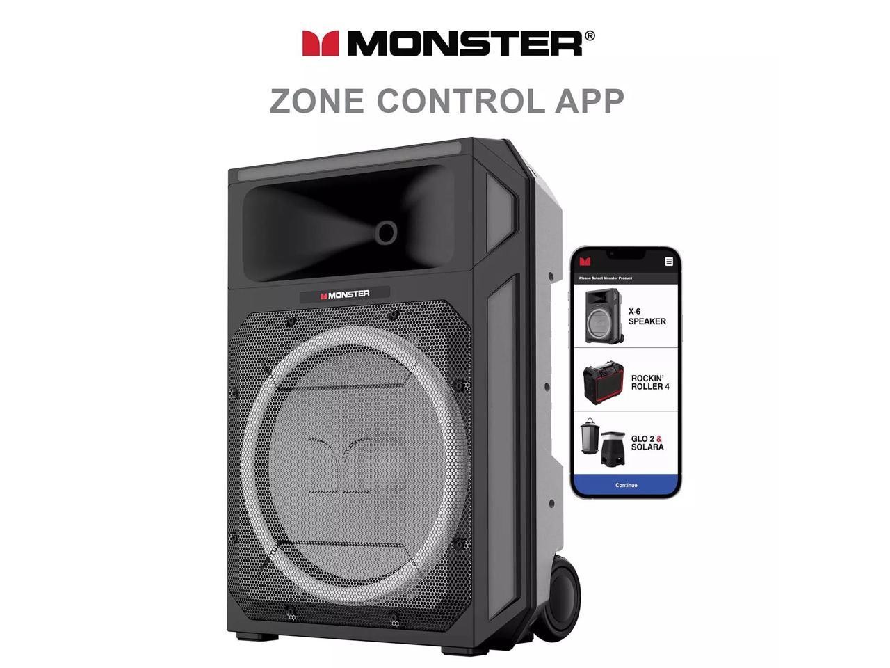 Monster X6 All-in-One PA Bluetooth Speaker System