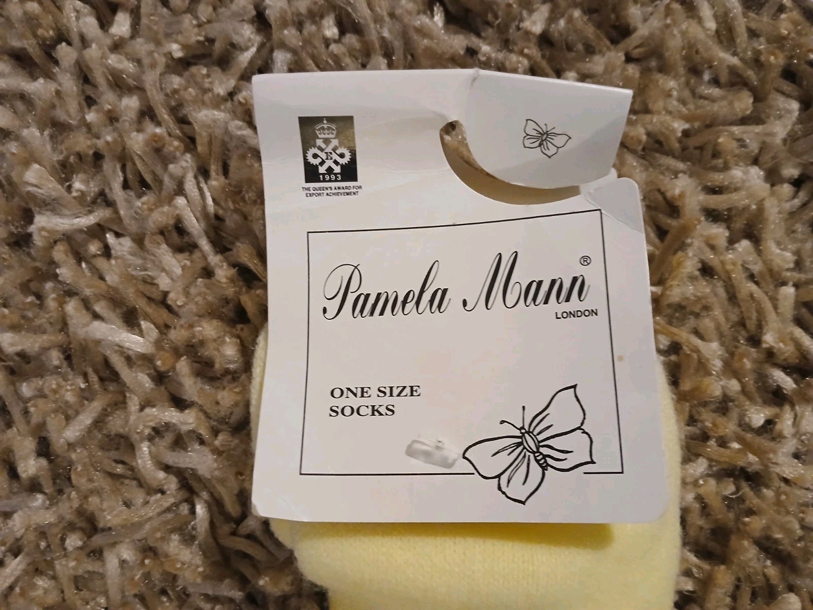 PAMELA MANN - WOMENS SOFT LEMON SOCKS - ONE SIZE