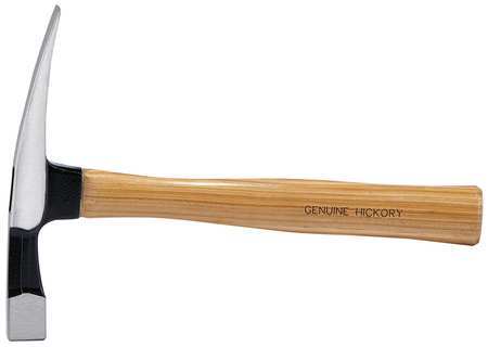 WESTWARD 6DWK7 Bricklayers Hammer,Hickory,24 Oz 6DWK7