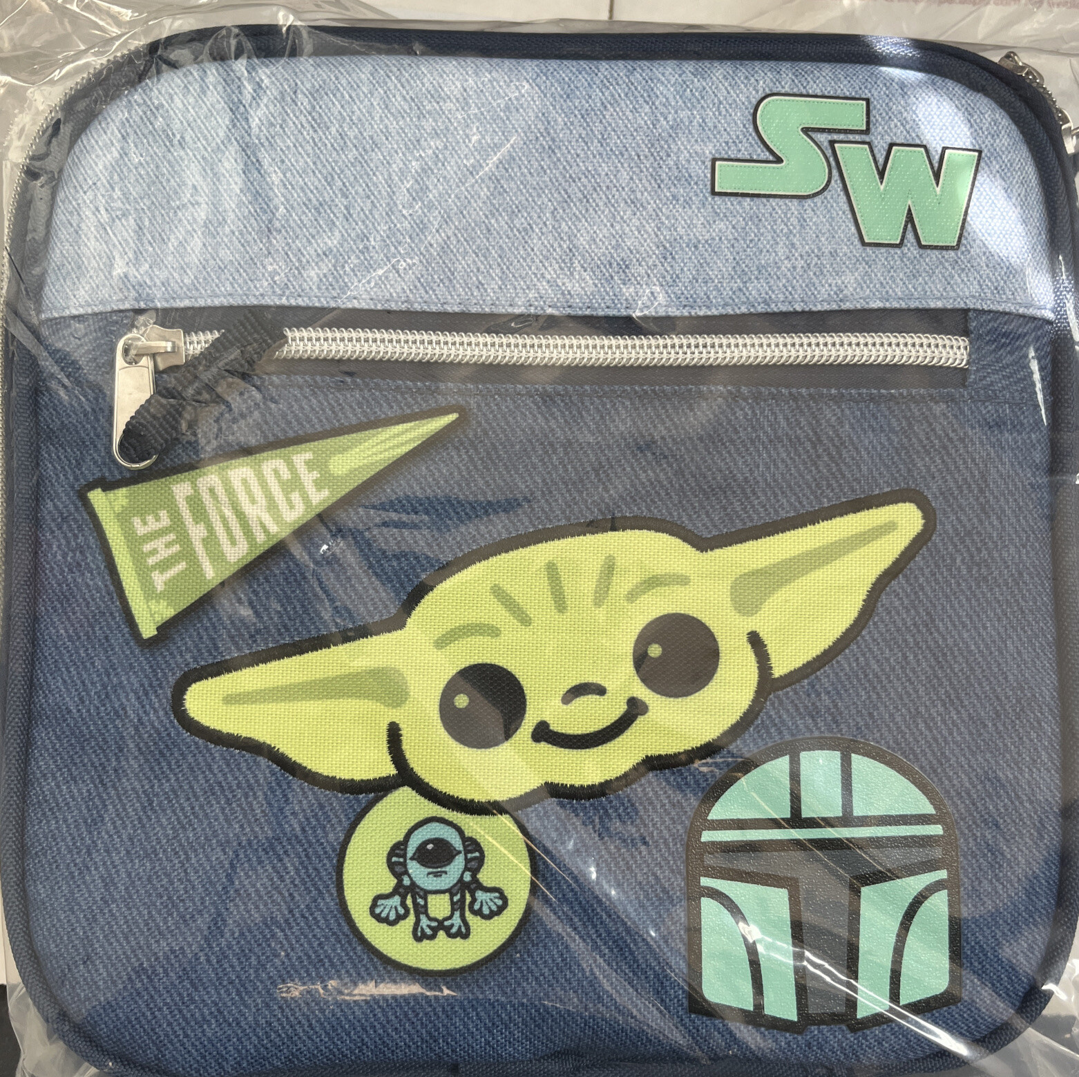 Disney Star Wars Mandalorian Grogu Baby Yoda The Child Lunch Box Tote Soft