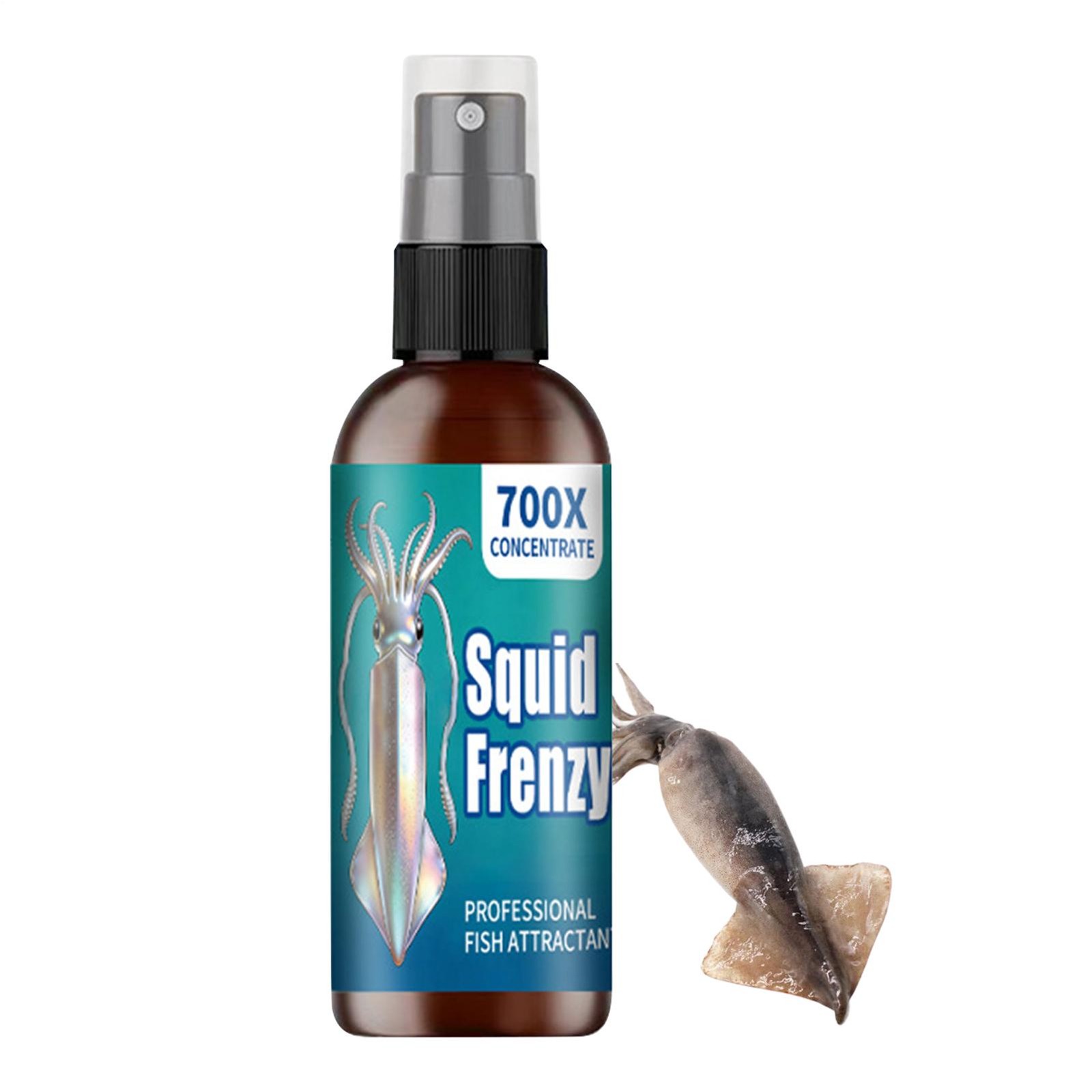 Concentrate Squid Frenzy Fish Attractant Spray Fishing Bait Additive 60ml