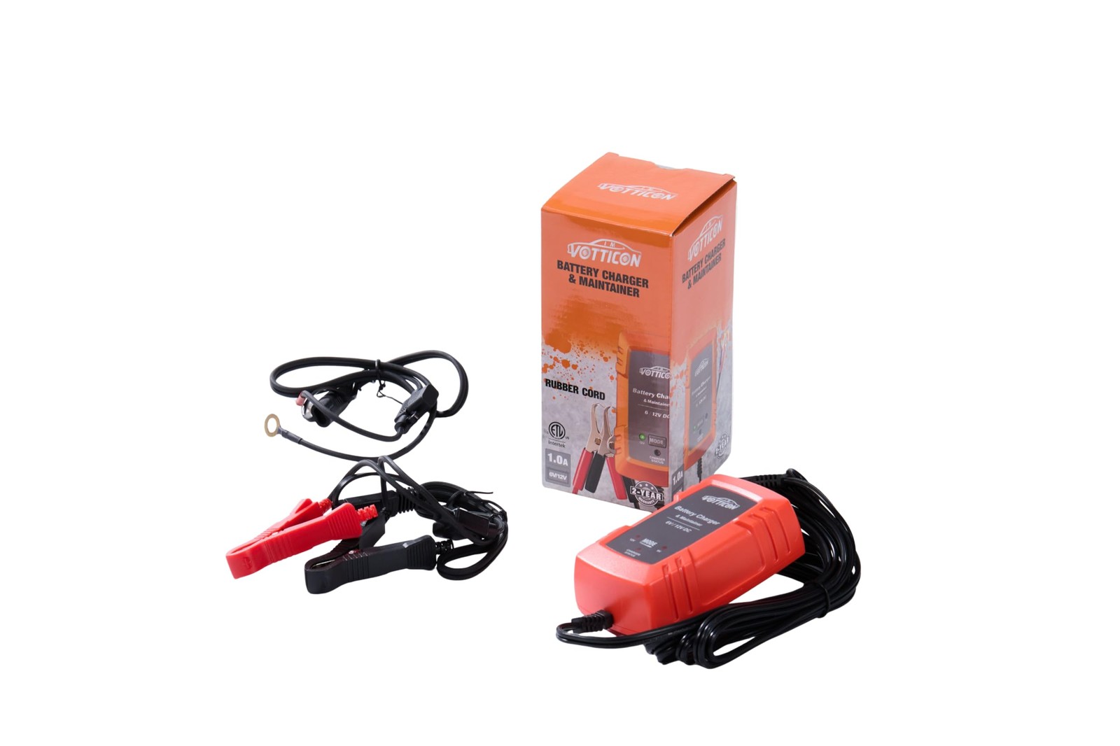 Votticon 1A 6V/12V Smart Battery Maintainer Charger – Trickle and...