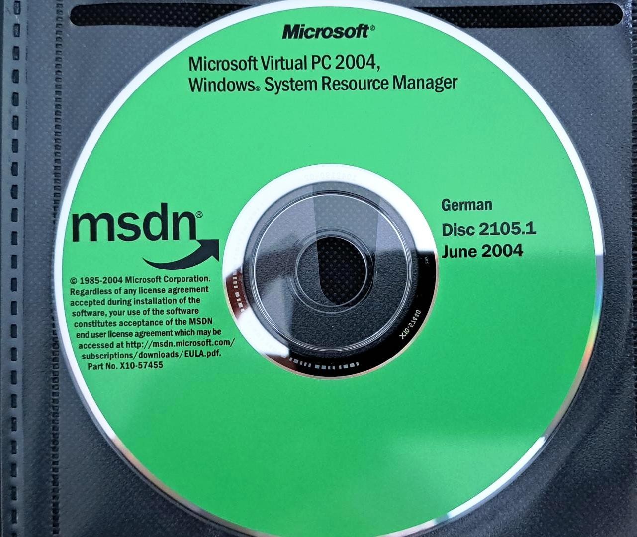 Microsoft Virtual PC 2004 & Windows System Resource Manager GERMAN Product Key