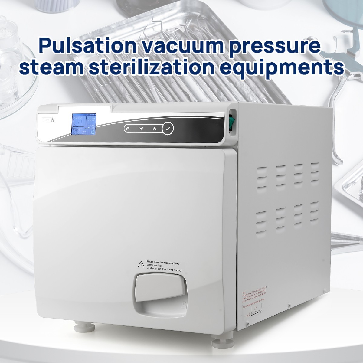 22L Class N steam sterilizer Dental autoclave vacuum pressure steam with drying