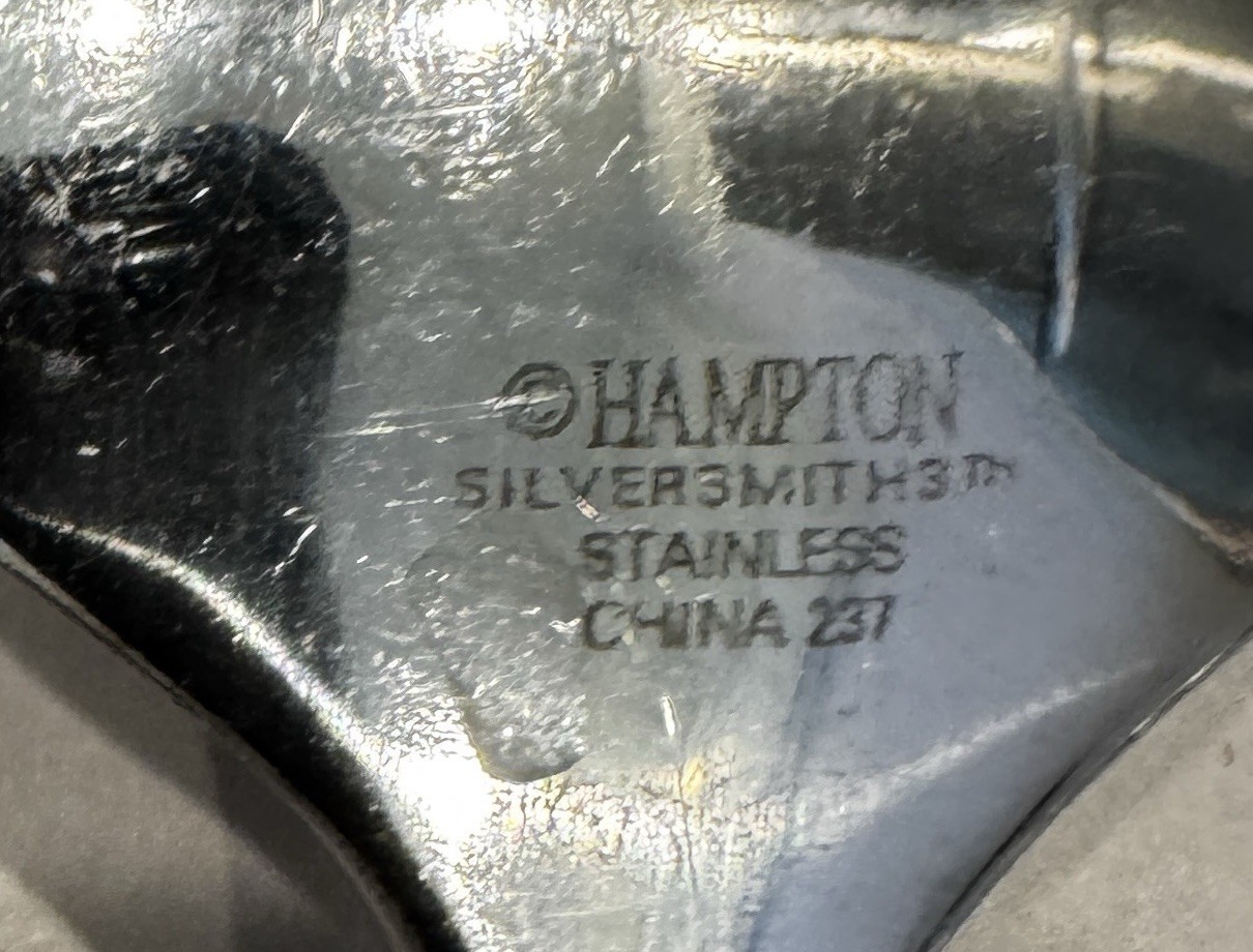 Hampton Silversmith Dominique Mirror Stainless Flatware Spoon Fork Serving 38