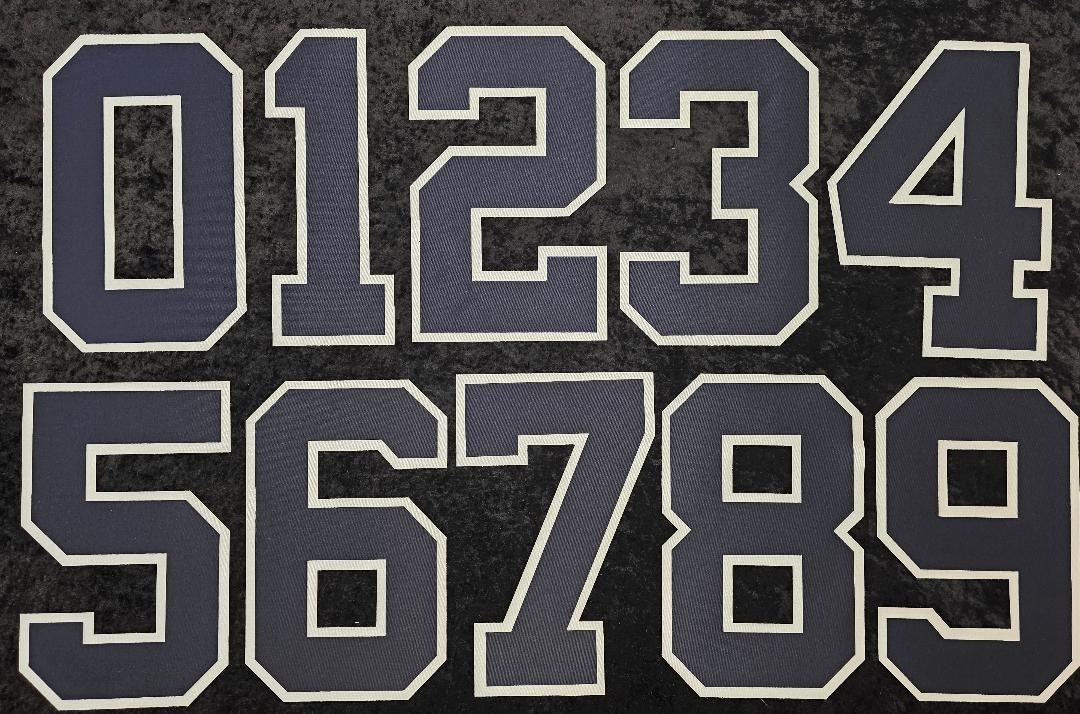 New York Yankees 8 Inch NAVY Baseball Jersey Number KIT Gray Away Choice 0-9