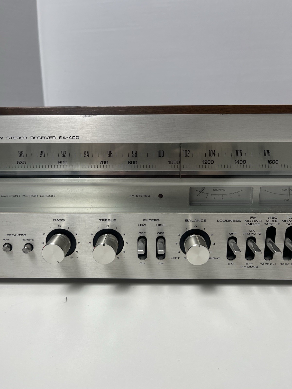 TECHNICS SA-400 STEREO FM-AM STEREO RECEIVER WORKS READ
