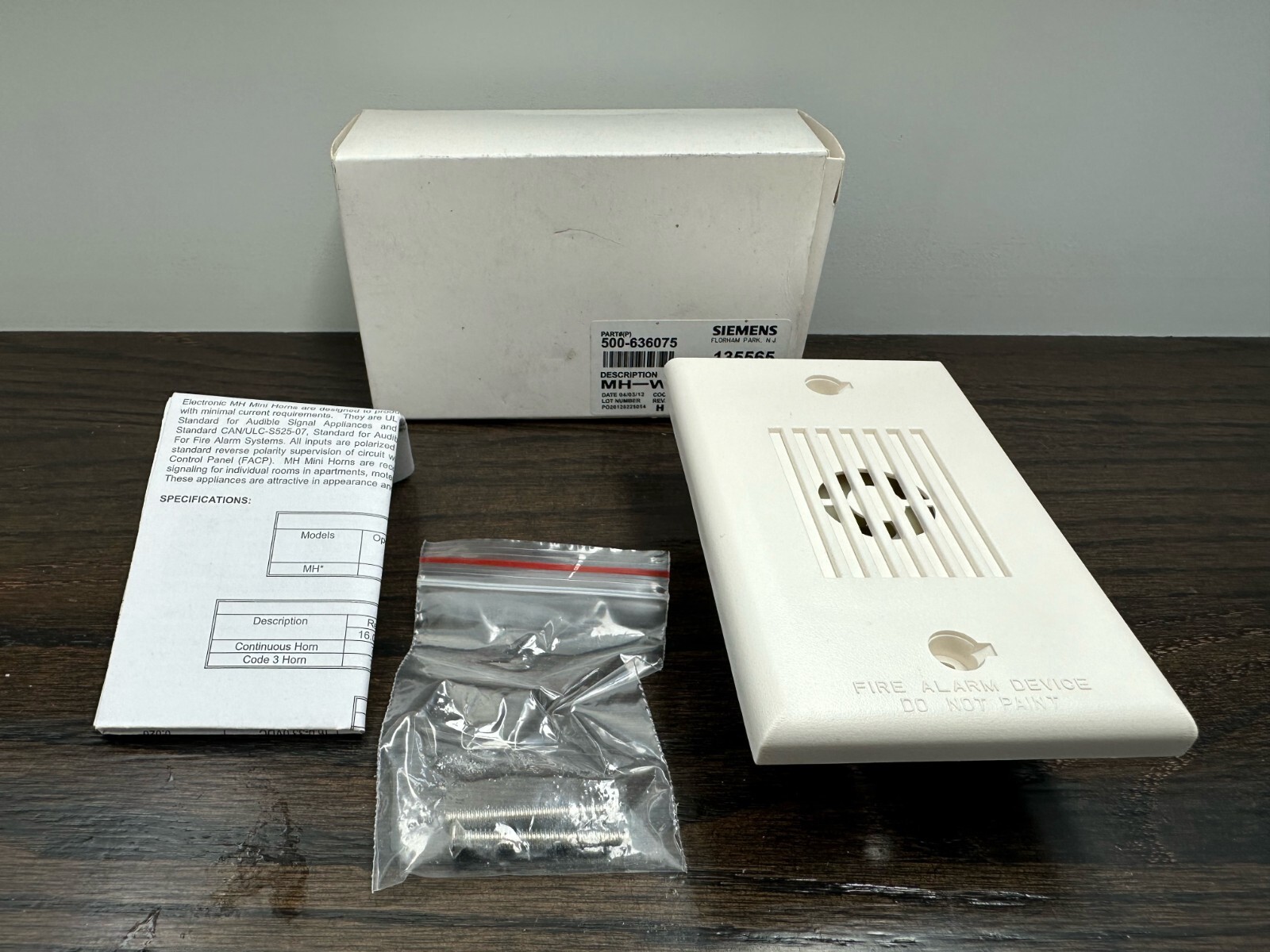 BRAND NEW SIEMENS MH-W - White Mini Horn 500-636075 FREE SHIPPING !!!