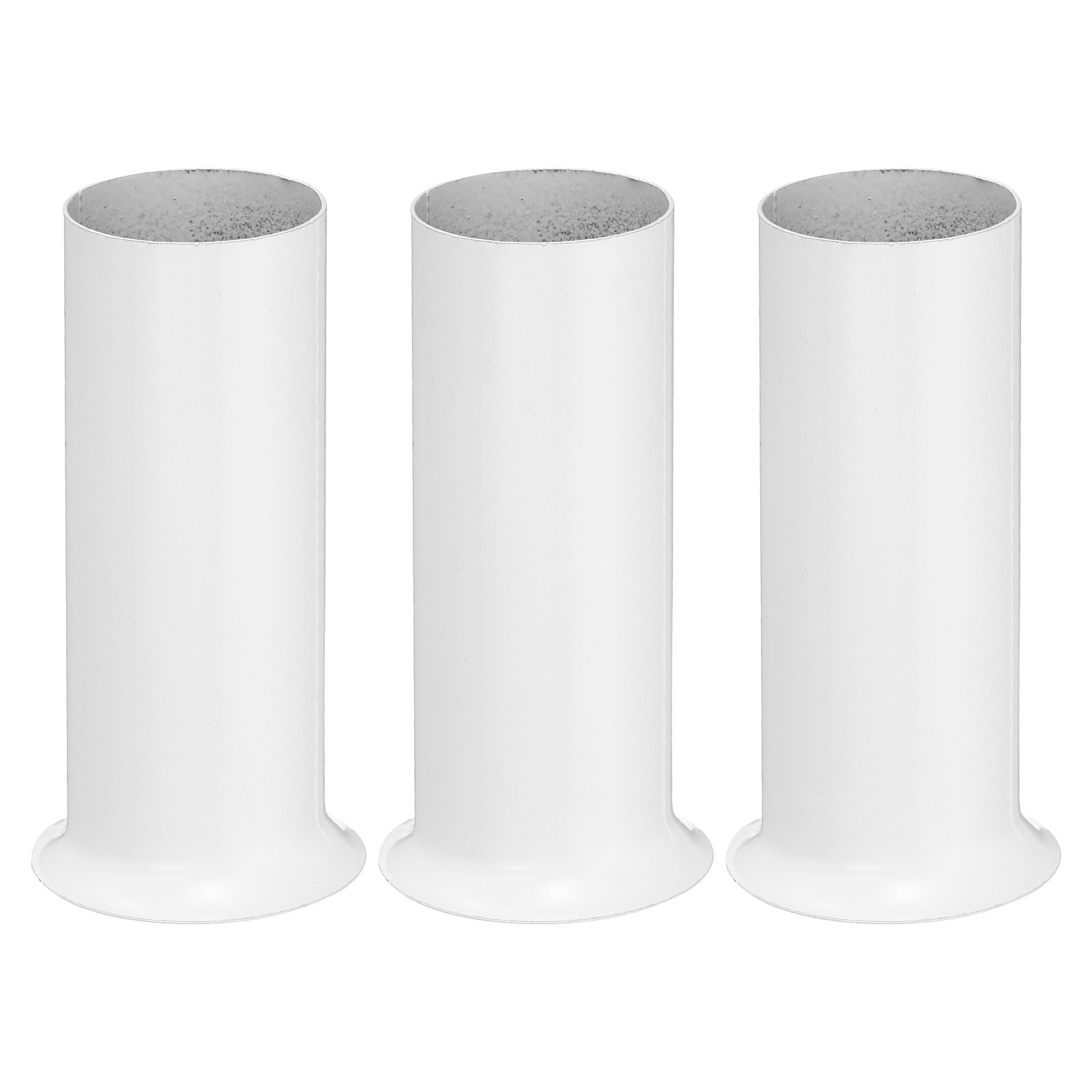 Candle Socket Covers, 3.1 Inch Base Holder, White 3 Pcs