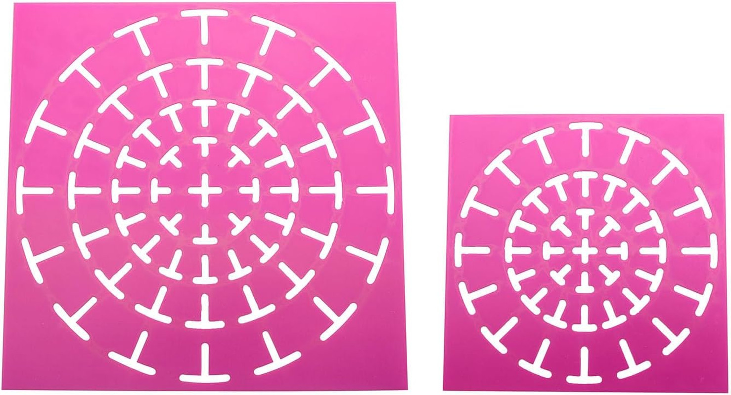 2-Piece Mandala Dotting Tools & Stencils Set for Wood, Fabric, Glass, Metal, Wal