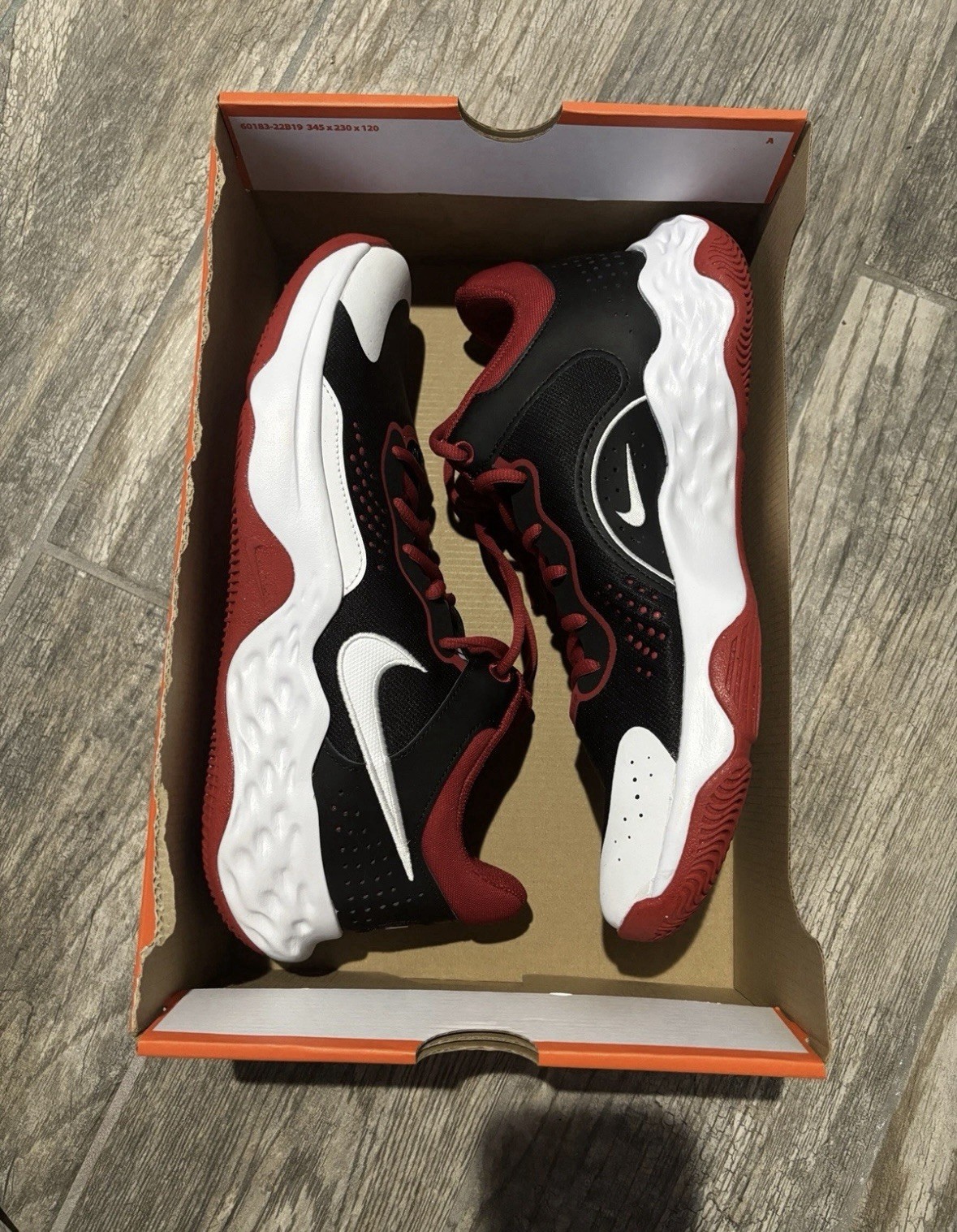 Nike Men's Fly.By 3 Mid Black Gym Red No Lid