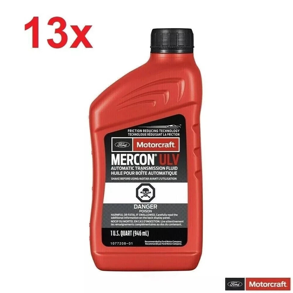 13x Mercon ULV MOTORCRAFT XT-12-QULV for Rebuild or Flush 10R80 Transmission