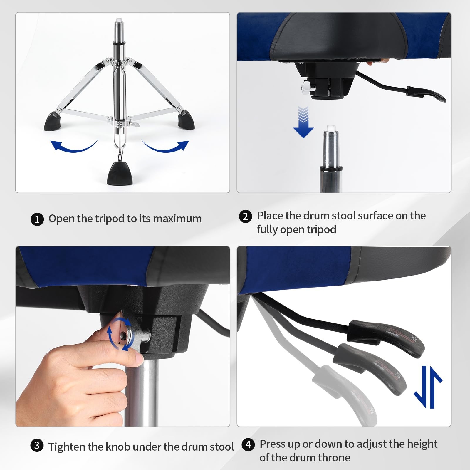 Saddle Drum Throne, Hydraulic Drum Throne, Disassemble Heavy Duty Drum Seat, ...