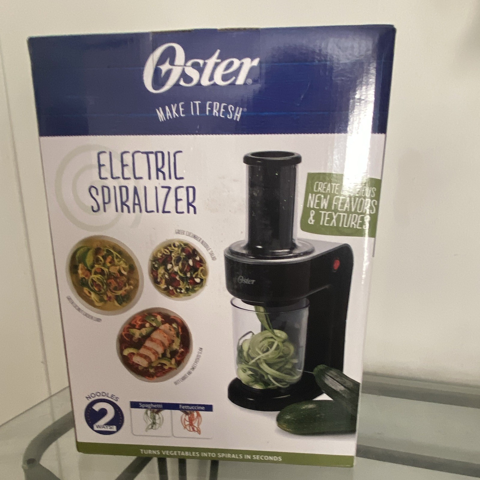 Oster Electric Spiralizer 70W Electric 120V Black Plastic Kitchen Appliance