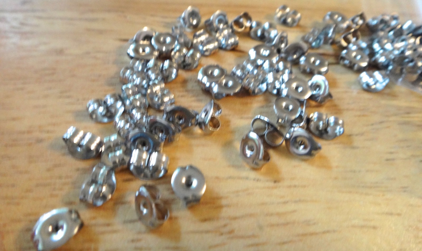 20 Stainless Steel 6x5mm Earring Backs for Stud Earrings