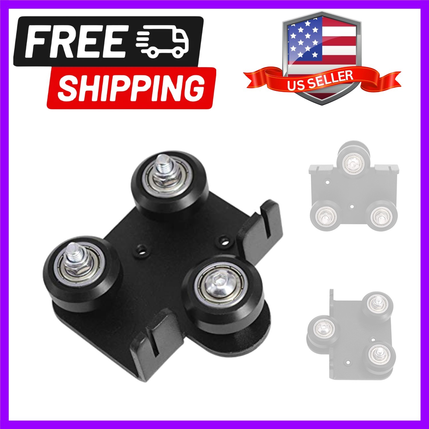 Back Support Plate with Pulleys for Ender-3 & CR-10 Series 3D Printers