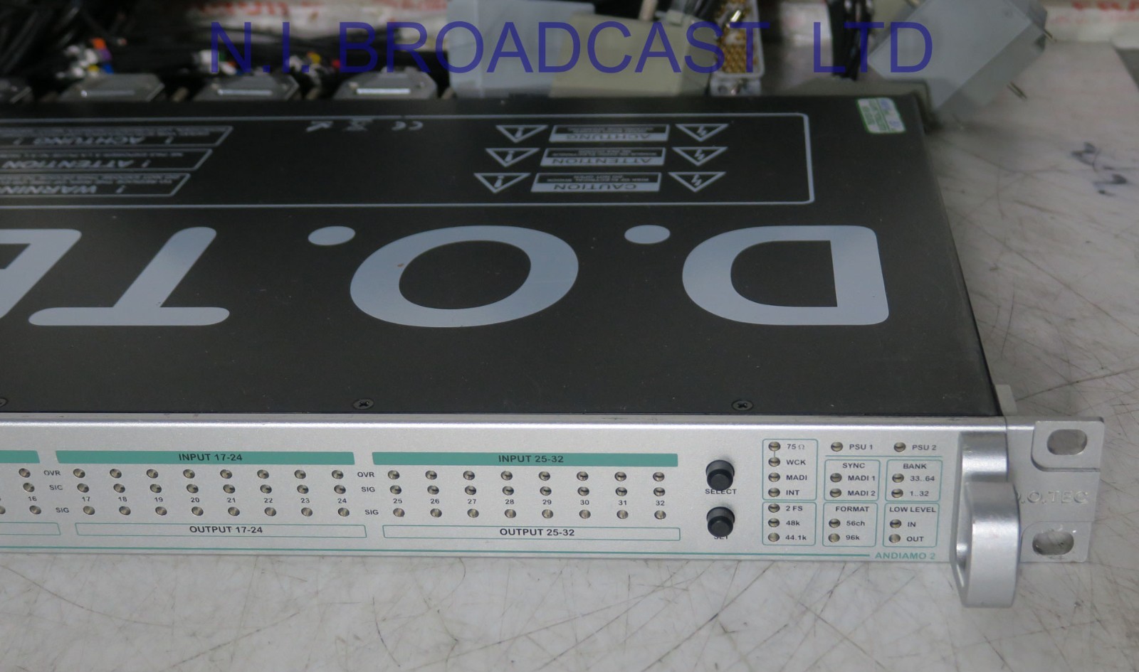 Dotec  Andiamo  32channel madi AD / DA converter with jackfields +cables