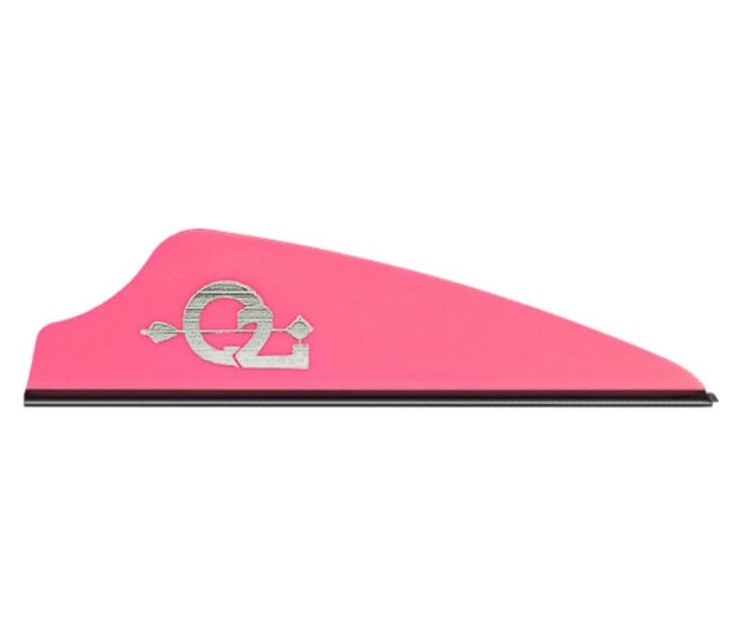 Q2i Fusion X-II High-Performance Arrow Fletching Vanes - Pink, 1.75" 36ct