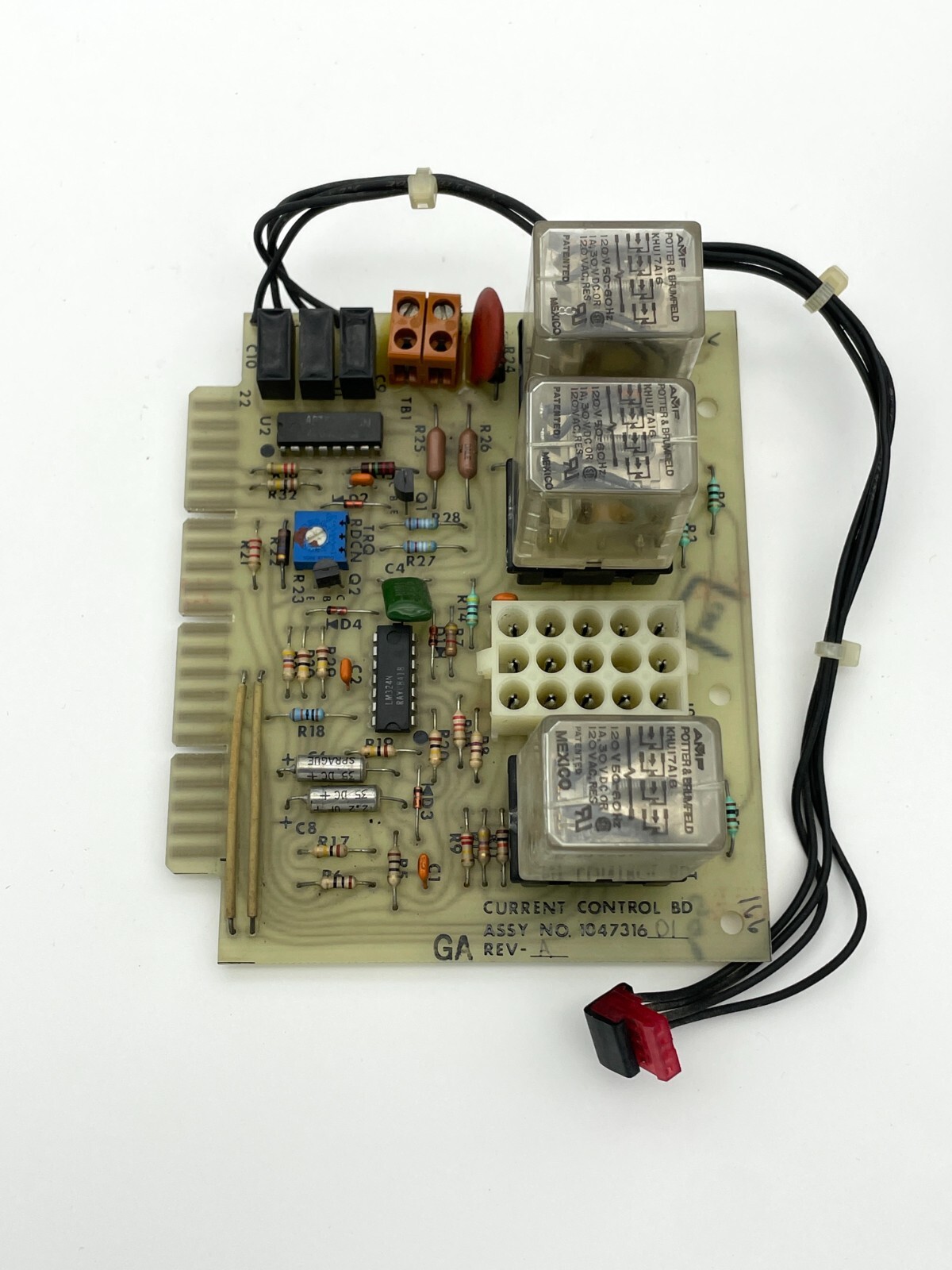 FINCOR Current Control Board 104731601 Rev. A - Goss 1047317A w/Relay