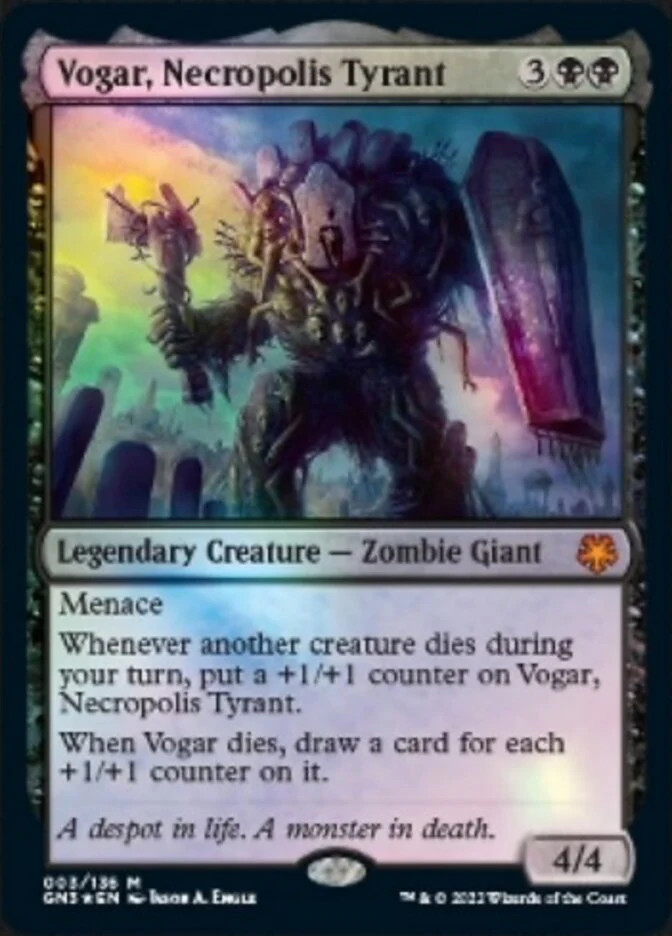 MTG Vogar, Necropolis Tyrant [Game Night: Free-for-All] Foil Near Mint Magic