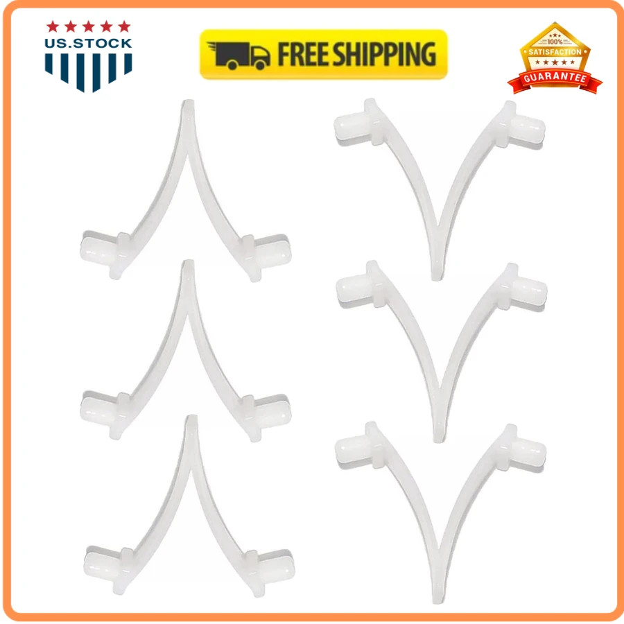 ATIE Butterfly Pool Clips 6 Pack for Pool Brush Skimmer Vacuum Telescopic Pole