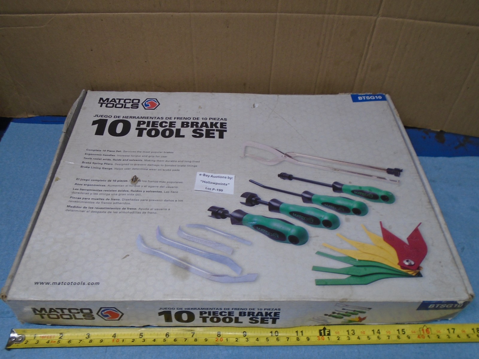 Matco Tools BTSG10 Brake Tool Service 10Pc. Set P199