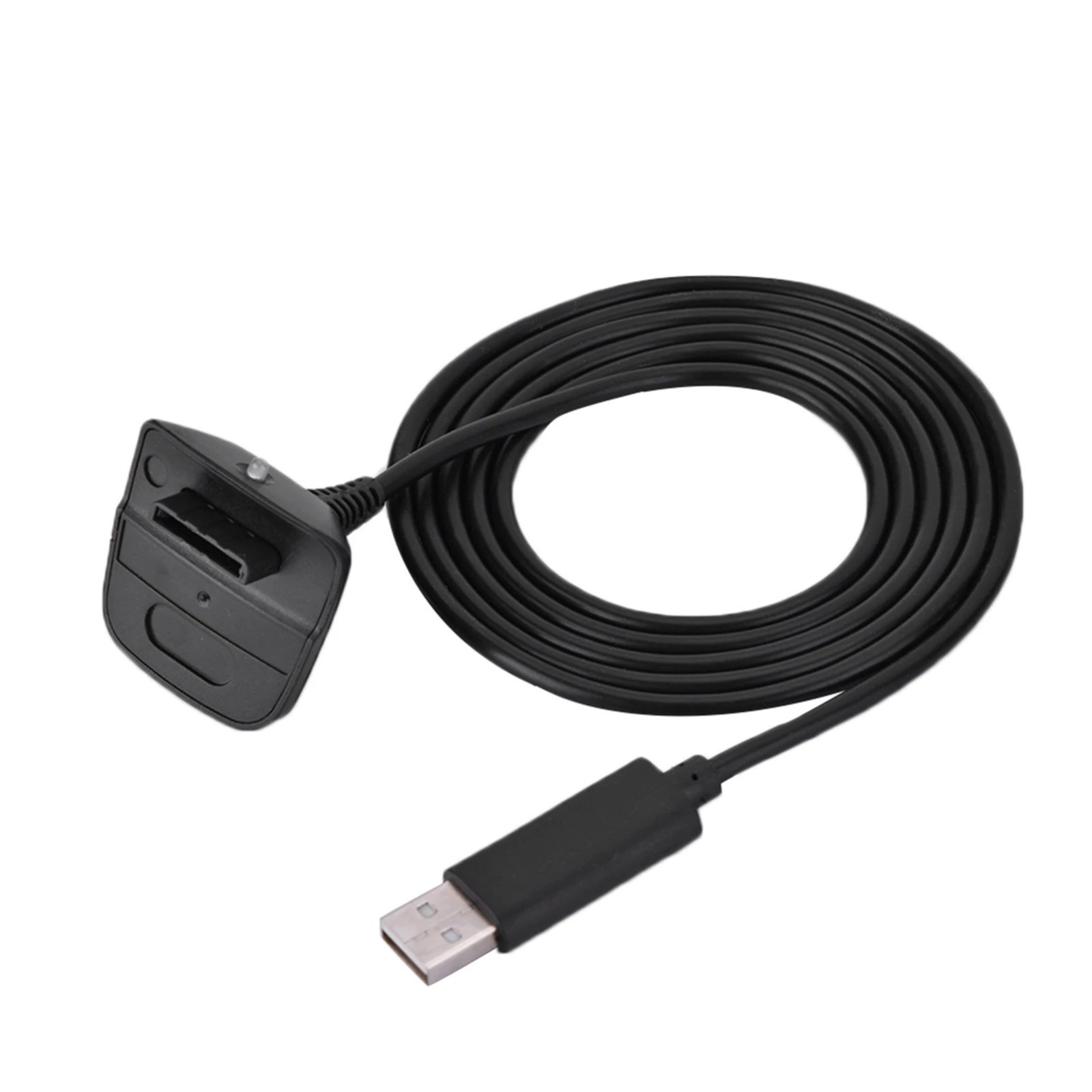 For Xbox 360 Black Wireless Controller USB Charging Cable Replacement Charger