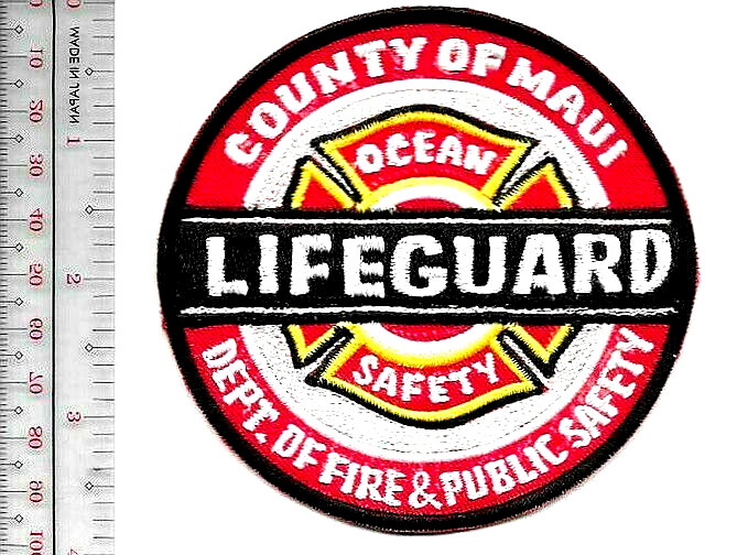 Surfing Lifeguard County of Maui Fire Department Ocean Safety NO TARIFF
