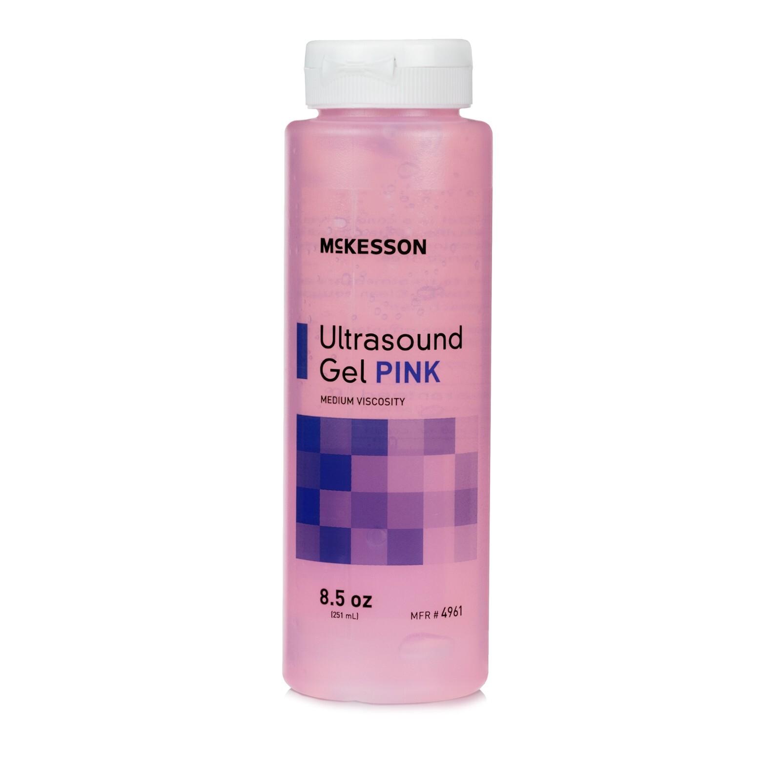 McKesson (4961) Ultrasound Gel Pink 250 mL (8.5 oz.) Bottle, 1 Ct