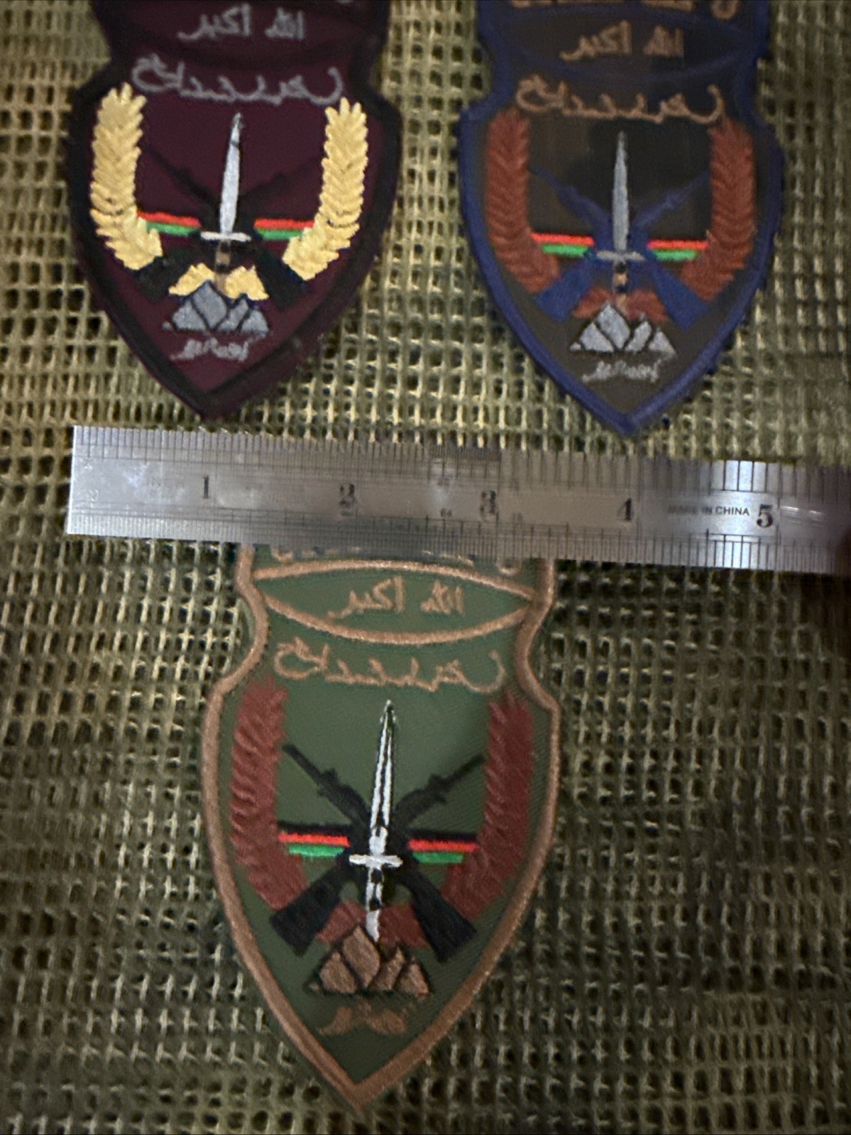 NATO US French OMLT Team PATCH -Afgan War Issue ISAF -3 Patch Set!!!