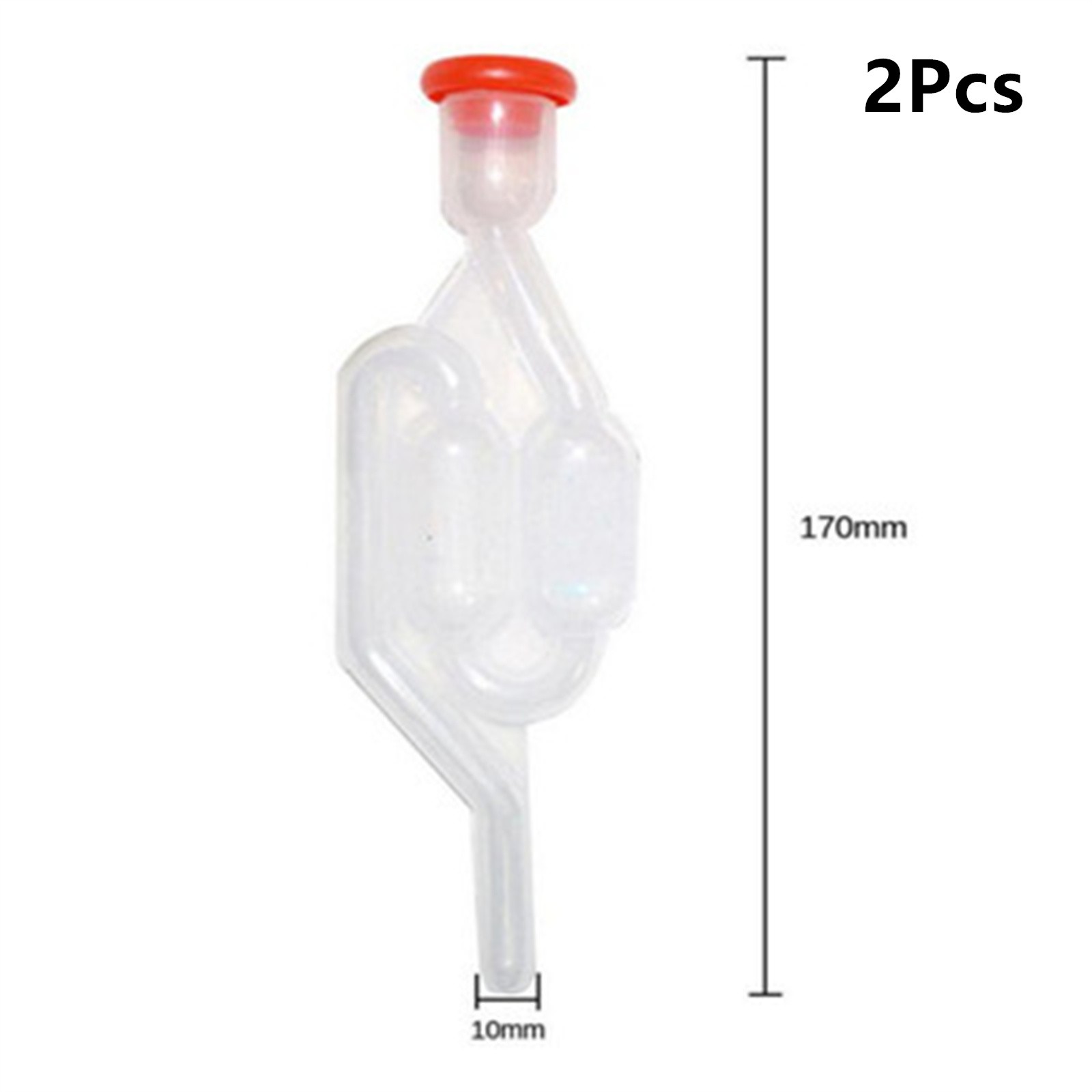 2PCS/Set Transparent One-way Home Plastic Beer Making Tool Equipment Airlock