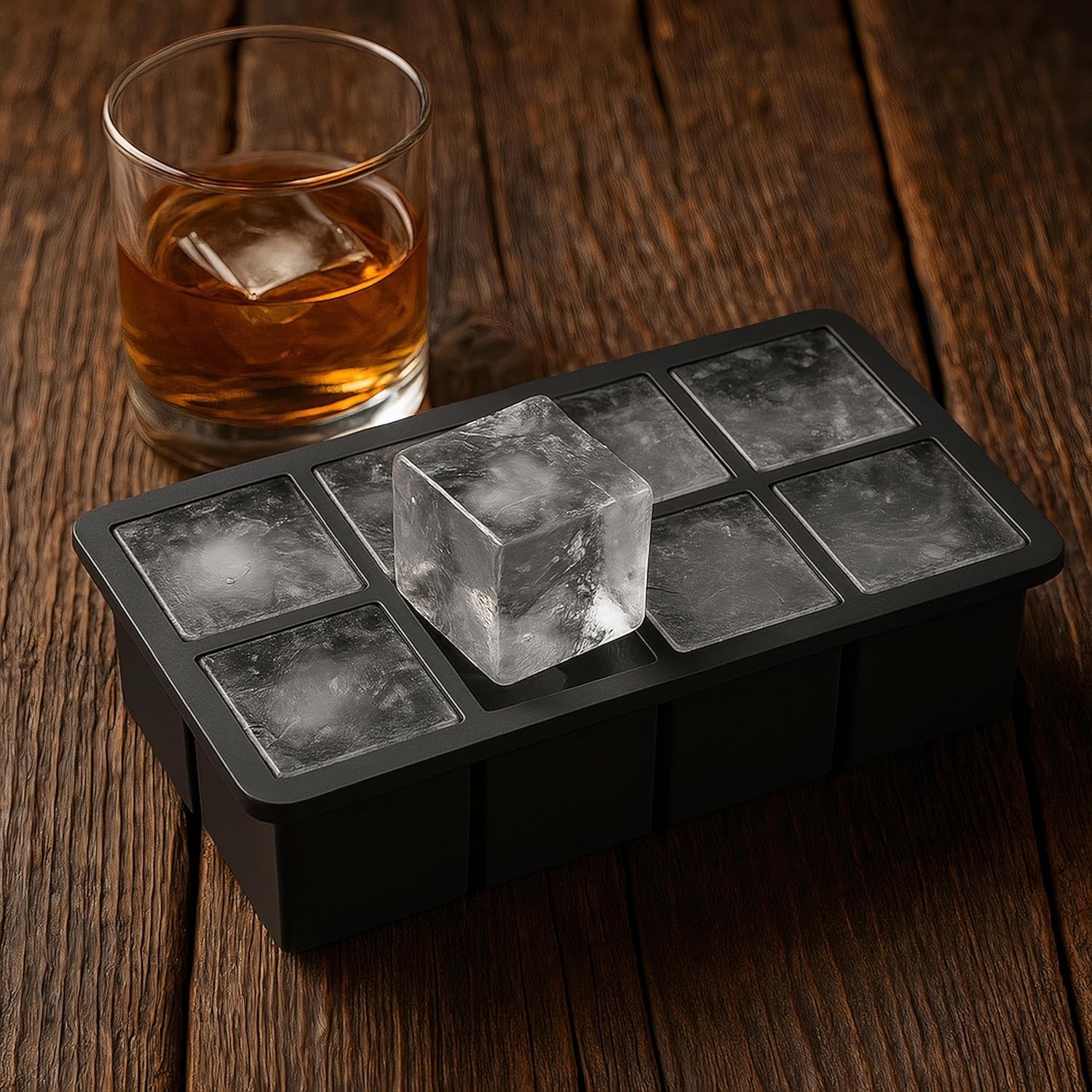 Large Silicone Ice Cube Trays - 2 Pack