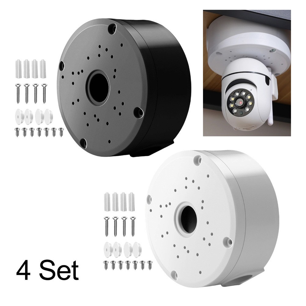 Waterproof ABS Camera Junction Box 4 Pieces for Outdoor Security Cameras