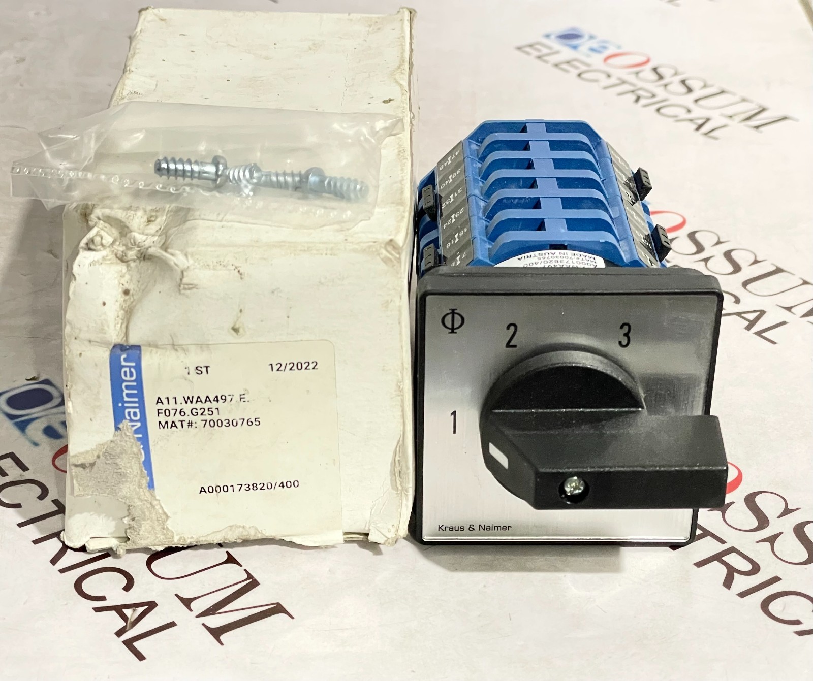 KRAUS & NAIMER A11.WAA497 ROTARY SWITCH 20A FAST SHIPPING