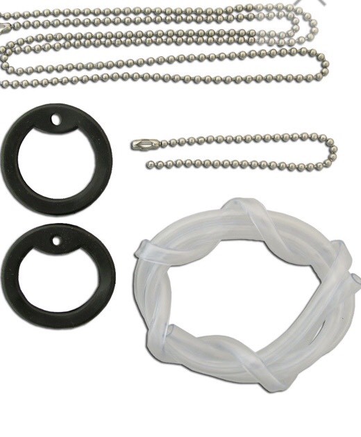U.S Military Dog Tag and Chain Silencer Kit