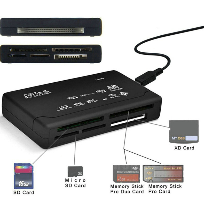 USB 2.0 card adapter card reader card reader SD TF CF XD MS card reader New