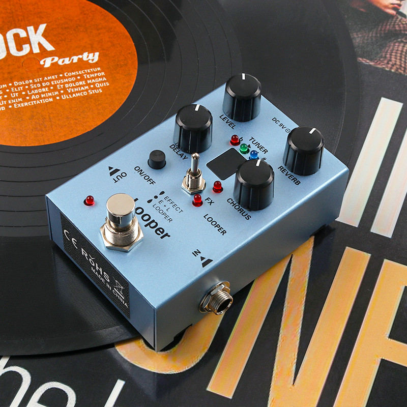 Looper Pedal Guitar Multi-Effect Pedals Looper Delay Chorus Reverb And Tuner