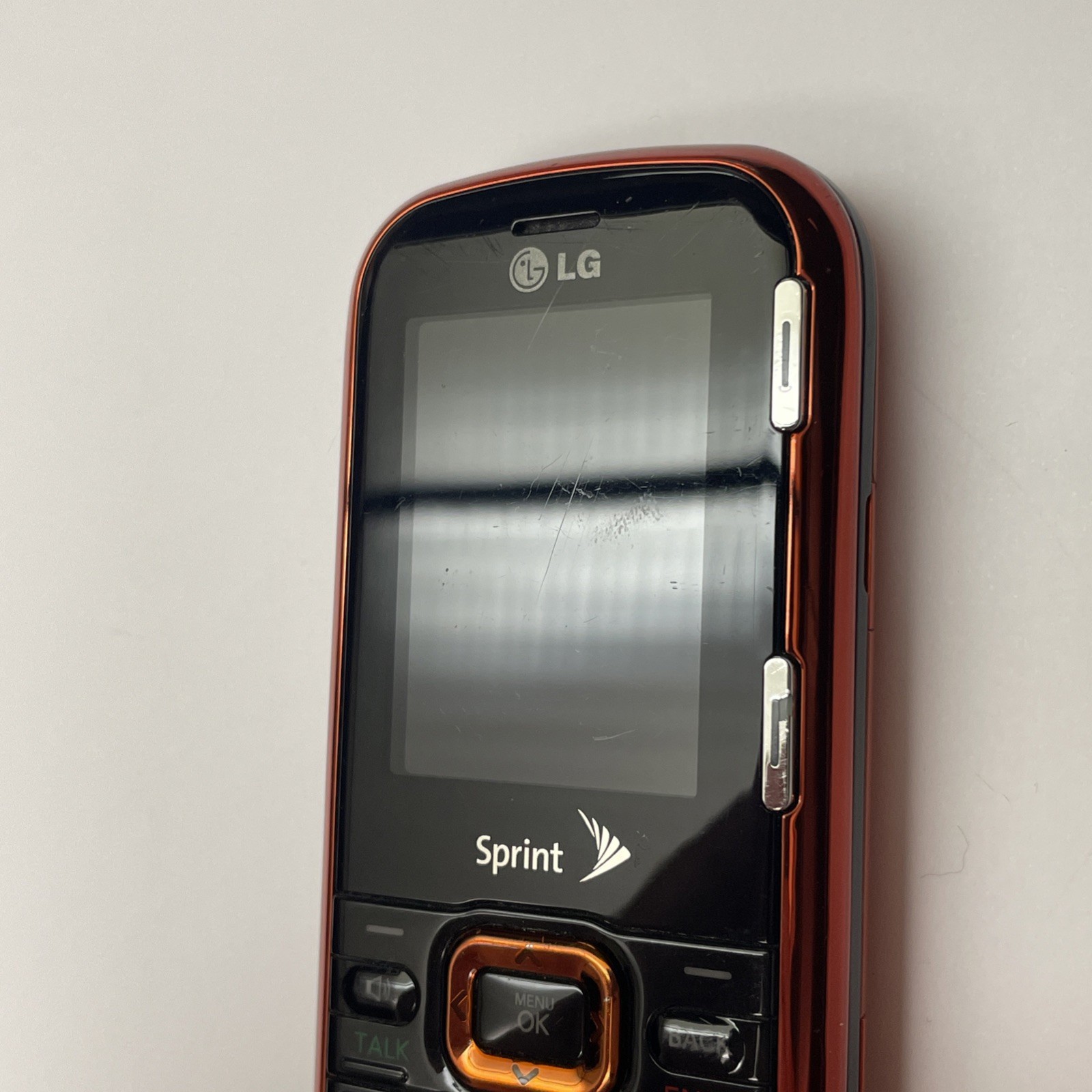 LG Rumor 2 Slider Phone (Sprint) - Black - As Is - Powers On - Orange