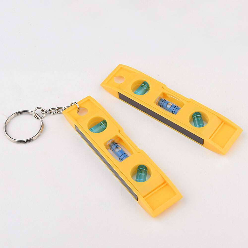 1x Magnetic Small Bubble Level Mini Keychain Bubble Spirit Level Leveling Tool