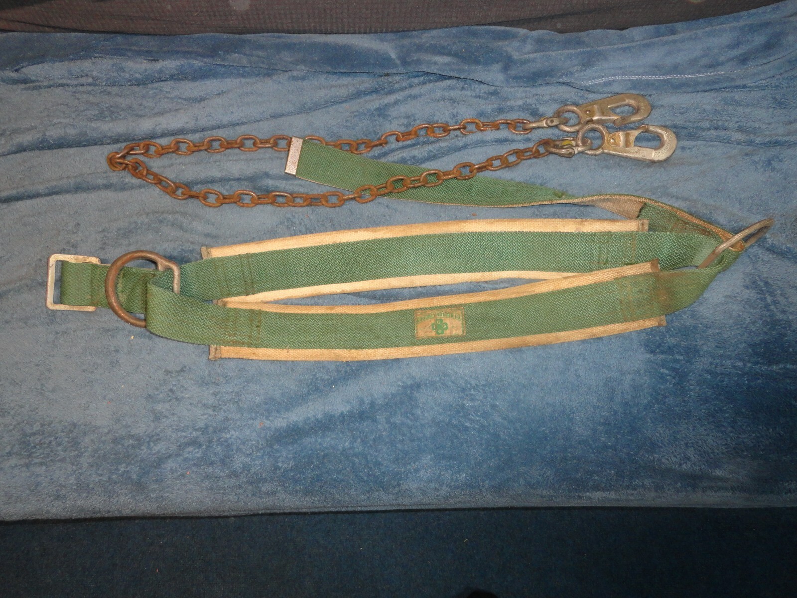 Vintage Goodall Rubber Co Pole Climbers Safety Belt
