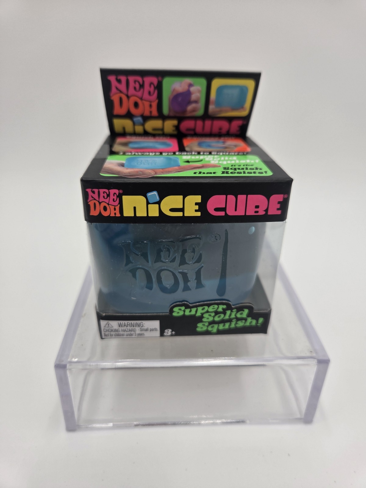Nee Doh Nice Cube Blue Super Solid Squishy Stress Relief Toys
