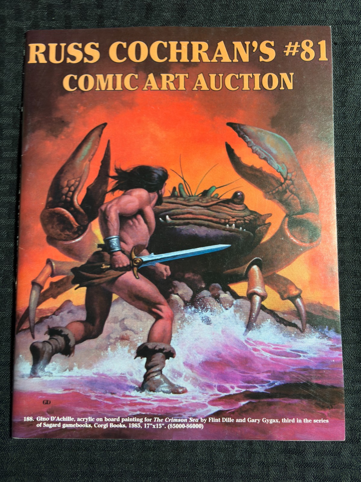 2007 RUSS COCHRAN'S 40pg Auction Catalog #81 FN+ 6.5 Dino D'Achille