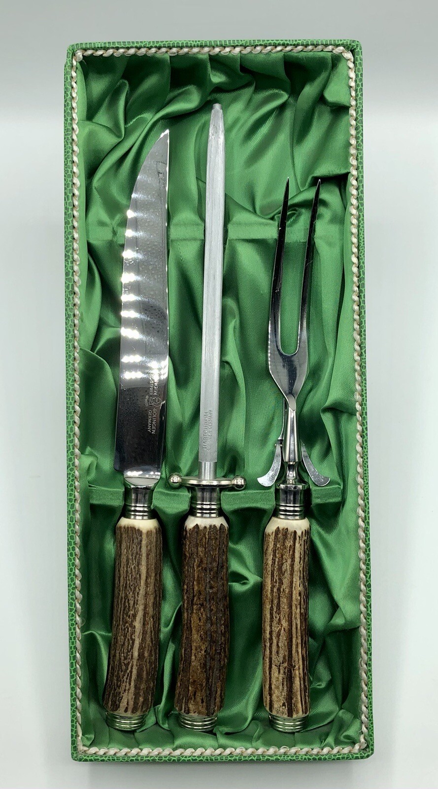 Solingen Germany Rostfrie Carving Set ~ Immaculate /b