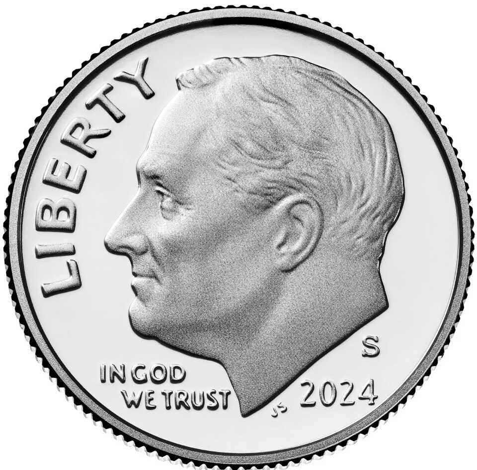 2024 S 10C PROOF ROOSEVELT DIME GEM DEEP CAMEO COIN